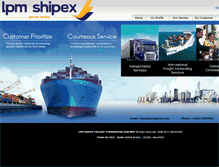 Tablet Screenshot of lpmshipex.com